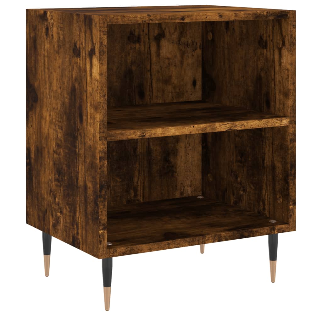 Nattbord 2 stk røkt eik 40x30x50 cm konstruert tre