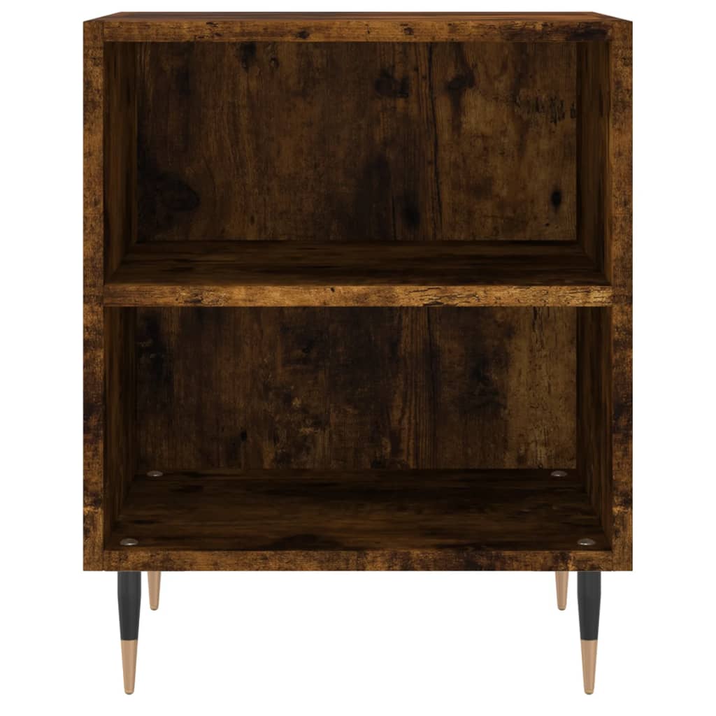 Nattbord 2 stk røkt eik 40x30x50 cm konstruert tre