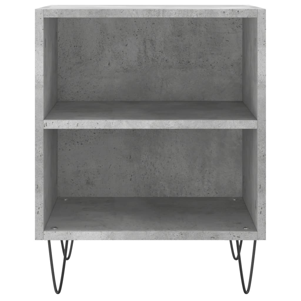 Nattbord 2 stk betonggrå 40x30x50 cm konstruert tre
