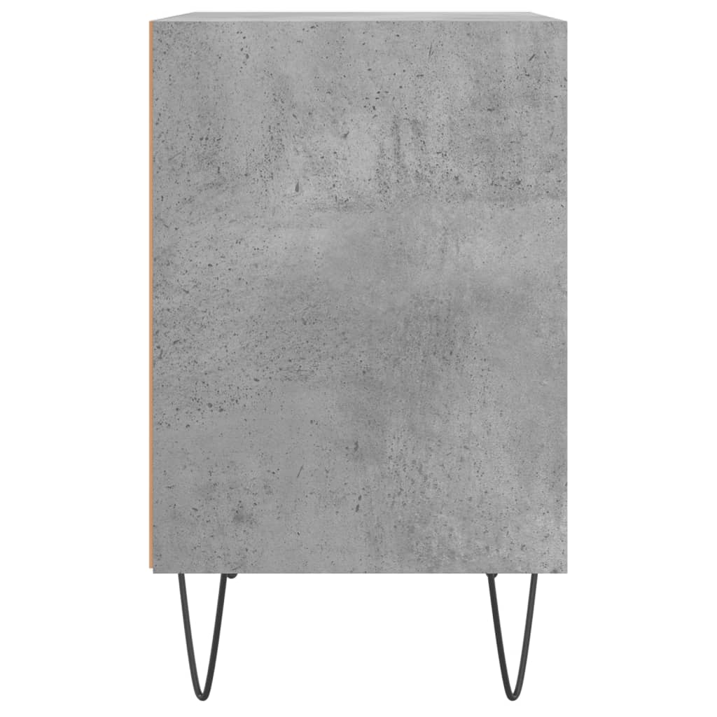 Nattbord 2 stk betonggrå 40x30x50 cm konstruert tre