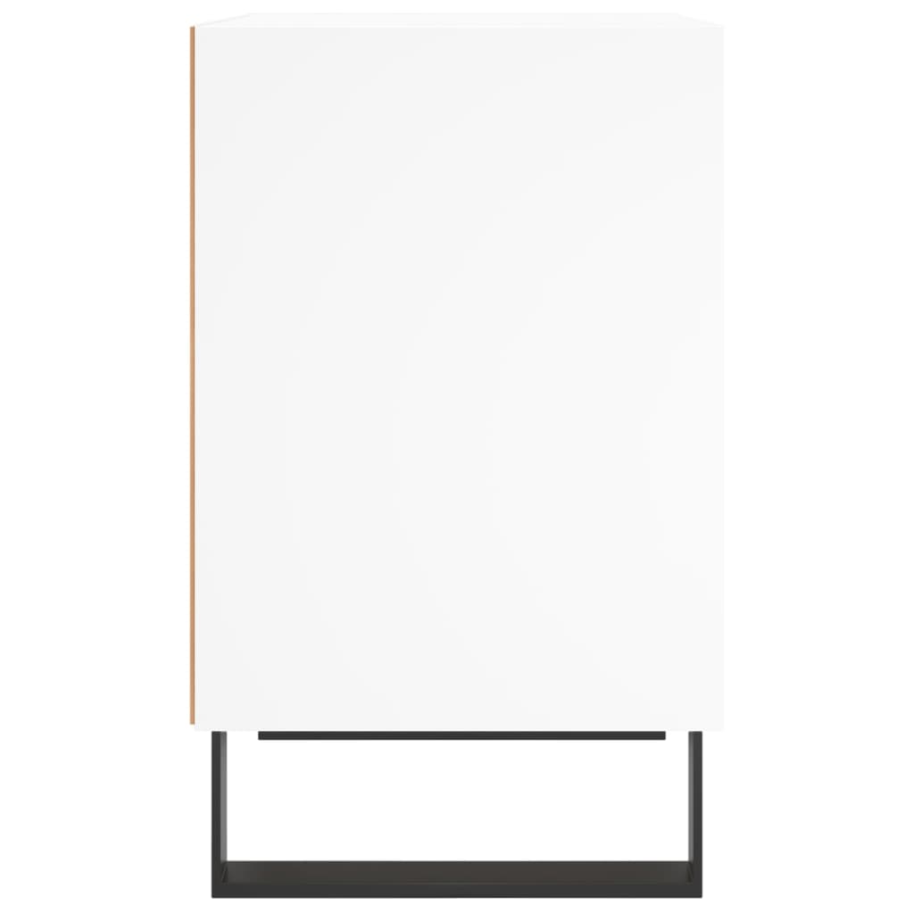 Nattbord 2 stk hvit 40x30x50 cm konstruert tre