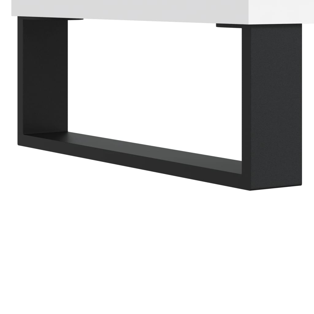 Nattbord 2 stk hvit 40x30x50 cm konstruert tre