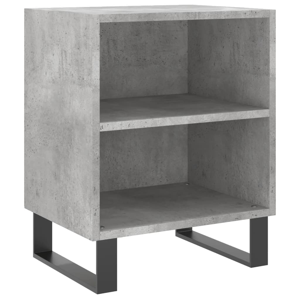 Nattbord 2 stk betonggrå 40x30x50 cm konstruert tre