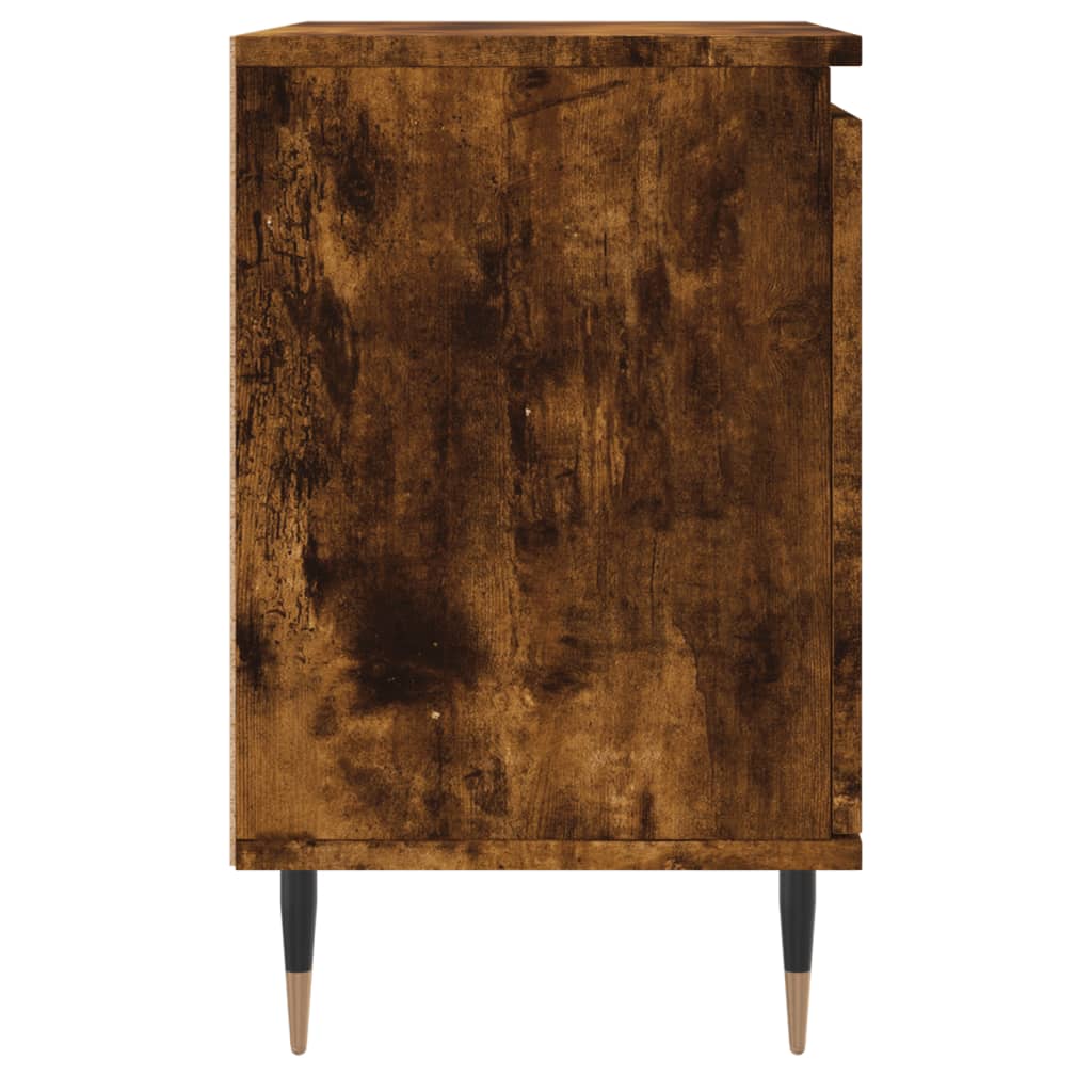 Nattbord 2 stk røkt eik 40x30x50 cm konstruert tre
