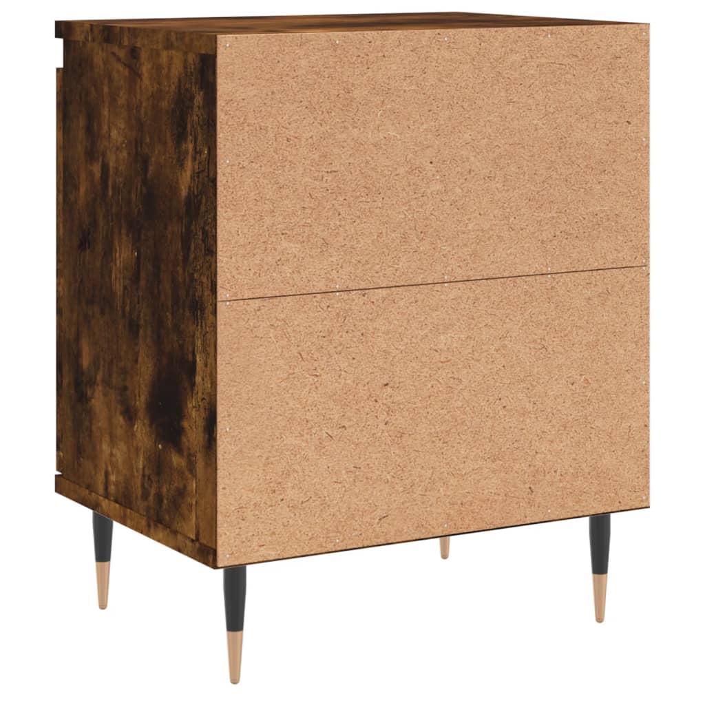 Nattbord 2 stk røkt eik 40x30x50 cm konstruert tre