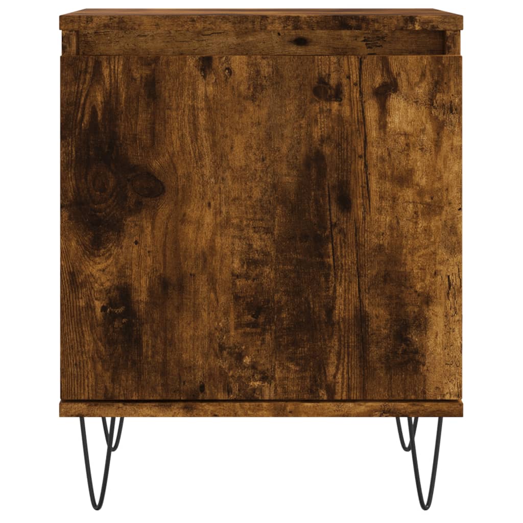Nattbord 2 stk røkt eik 40x30x50 cm konstruert tre