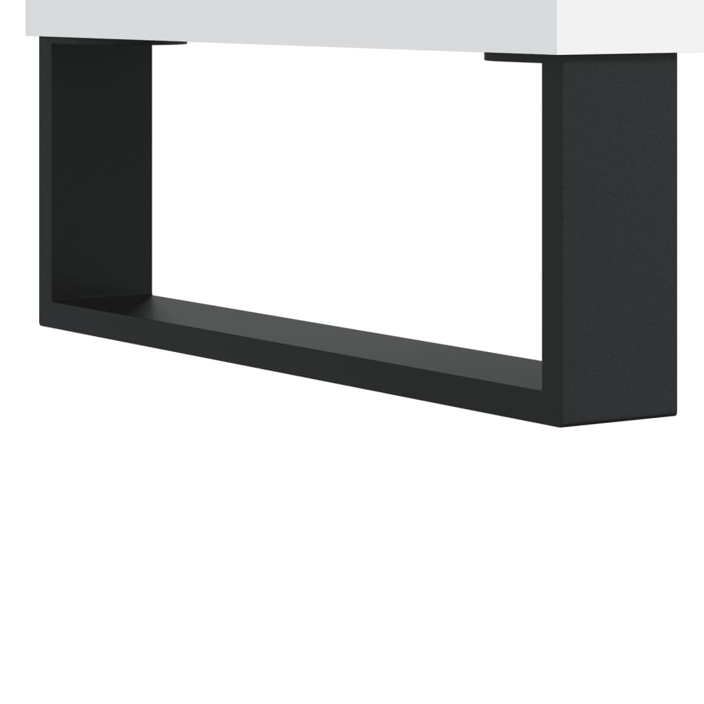 Nattbord 2 stk hvit 40x30x50 cm konstruert tre