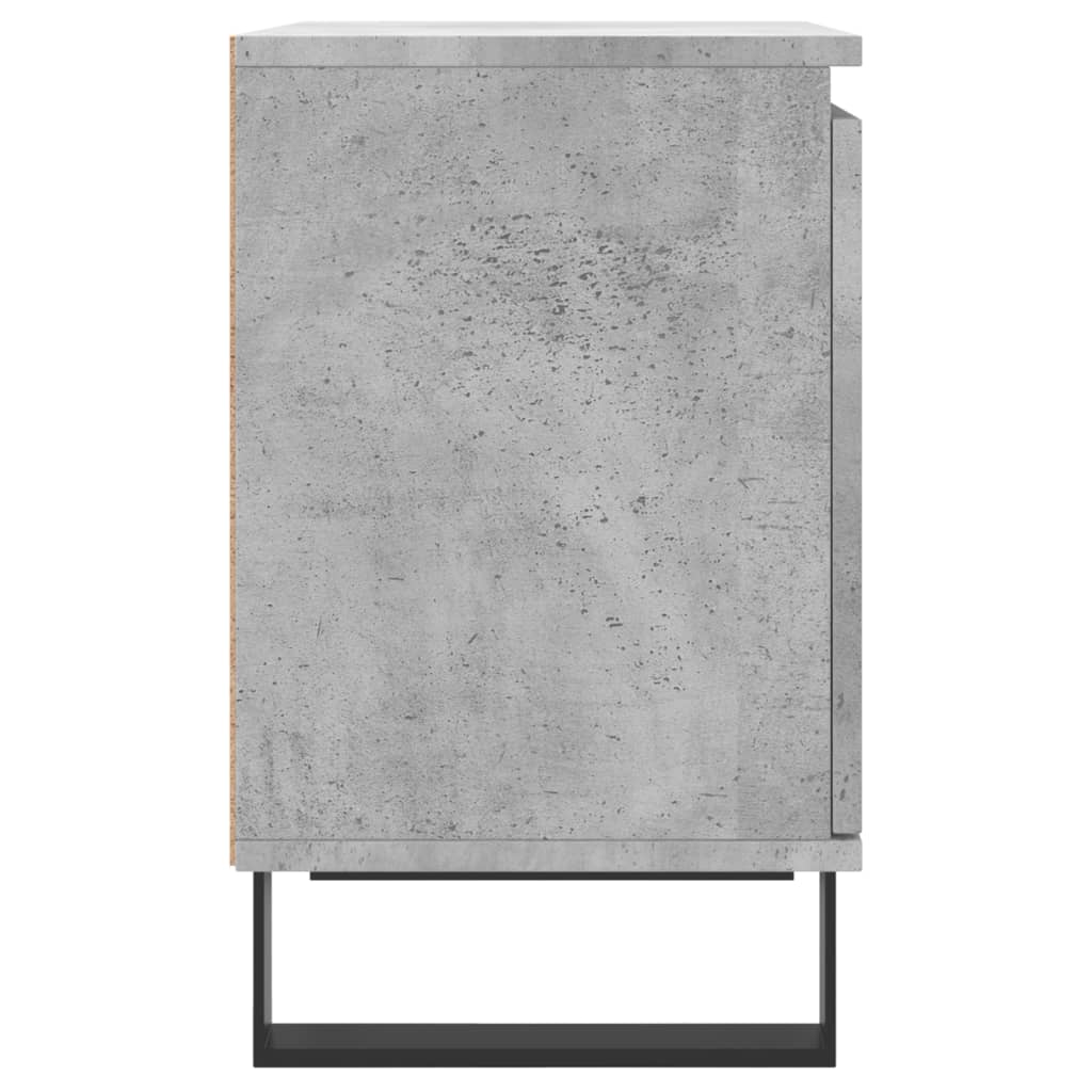 Nattbord 2 stk betonggrå 40x30x50 cm konstruert tre