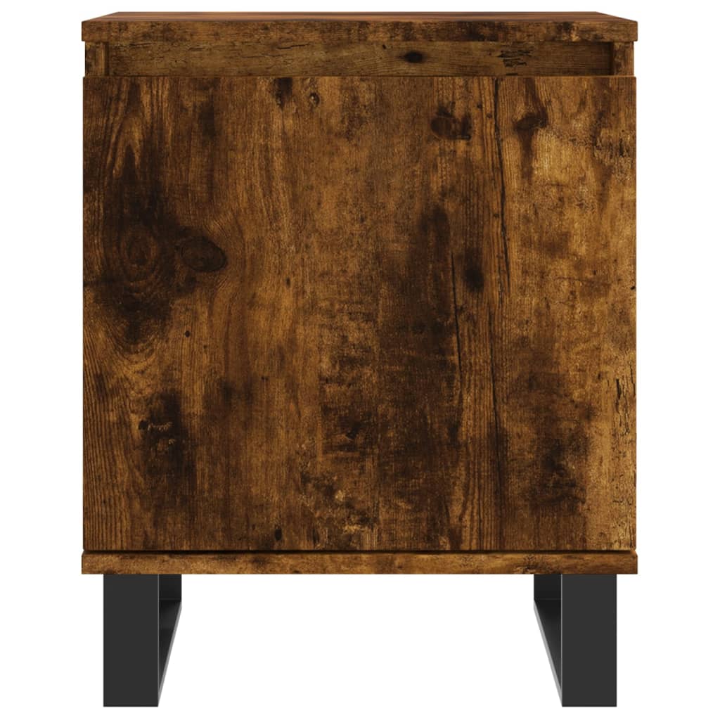 Nattbord 2 stk røkt eik 40x30x50 cm konstruert tre