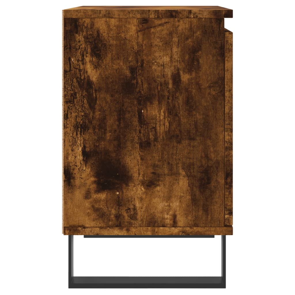 Nattbord 2 stk røkt eik 40x30x50 cm konstruert tre