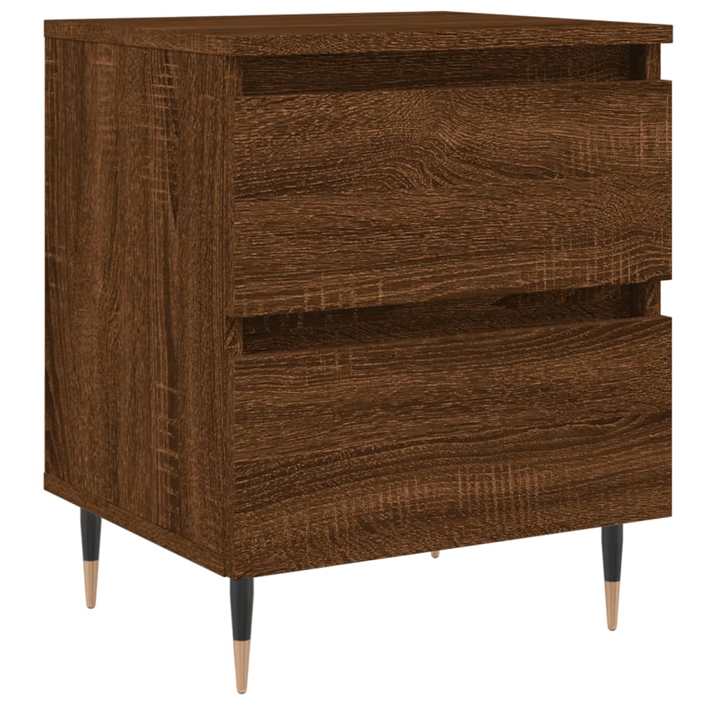 Nattbord brun eik 40x35x50 cm konstruert tre