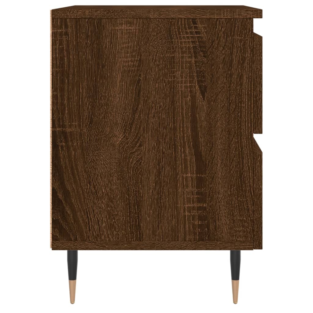 Nattbord brun eik 40x35x50 cm konstruert tre