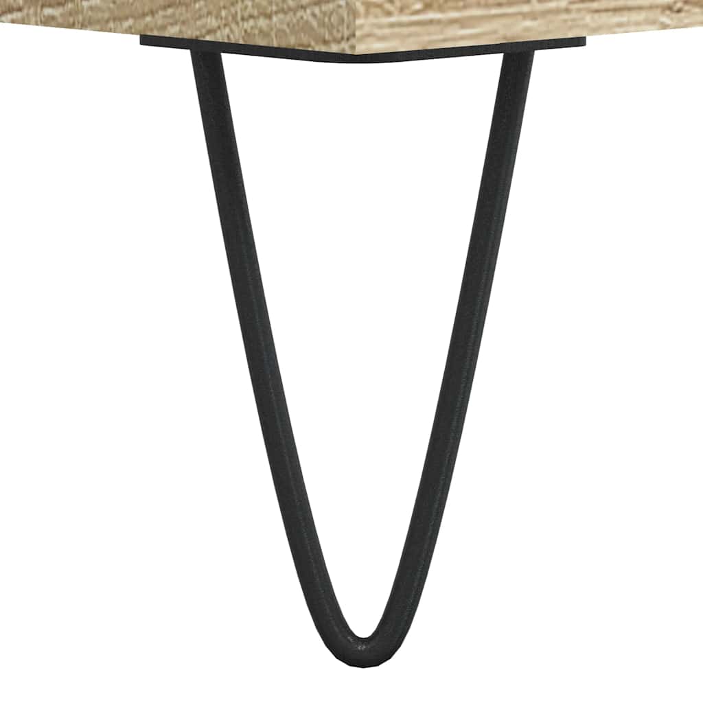 Nattbord 2 stk sonoma eik 40x35x50 cm konstruert tre
