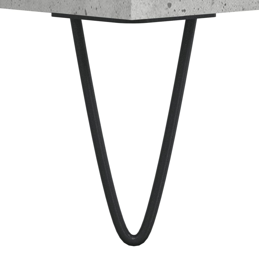 Nattbord 2 stk betonggrå 40x35x50 cm konstruert tre