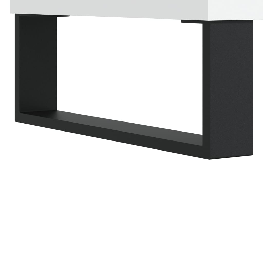 Nattbord 2 stk hvit 40x35x50 cm konstruert tre