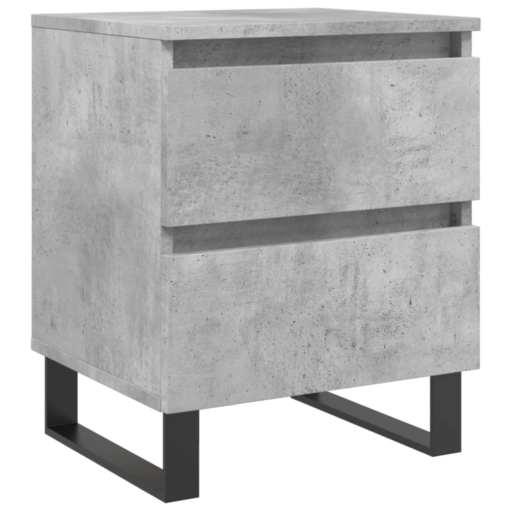 Nattbord betonggrå 40x35x50 cm konstruert tre