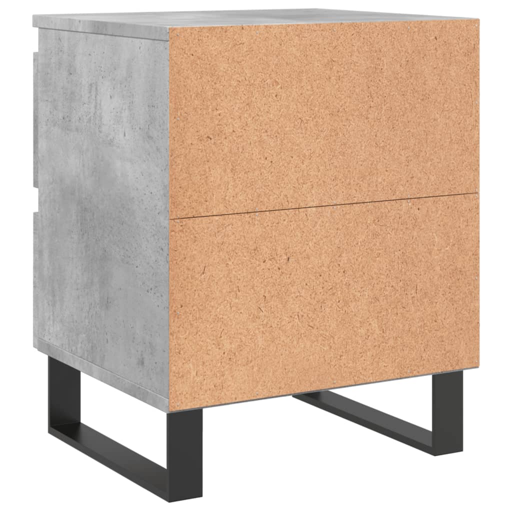 Nattbord betonggrå 40x35x50 cm konstruert tre
