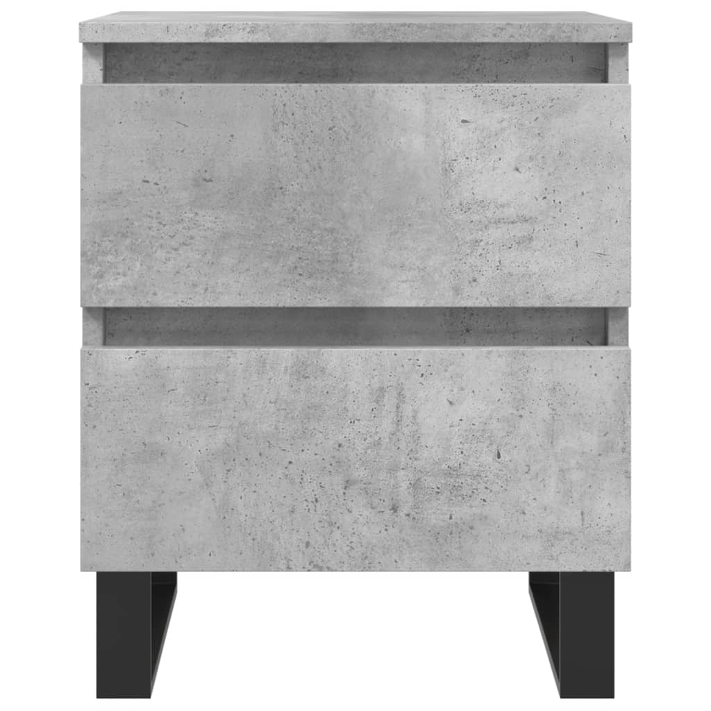 Nattbord 2 stk betonggrå 40x35x50 cm konstruert tre