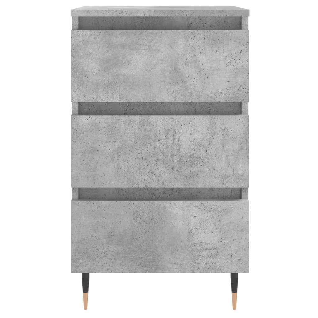 Nattbord 2 stk betonggrå 40x35x69 cm konstruert tre