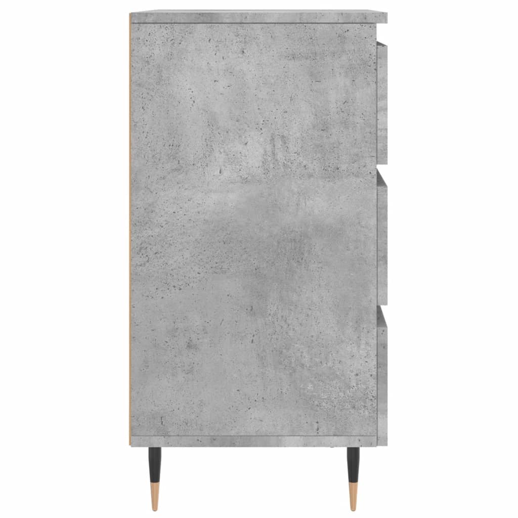Nattbord 2 stk betonggrå 40x35x69 cm konstruert tre
