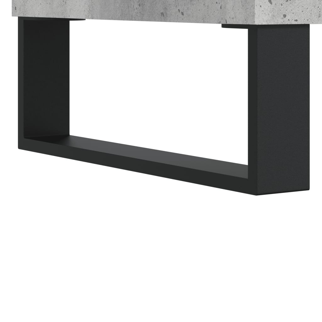 Nattbord 2 stk betonggrå 40x35x69 cm konstruert tre