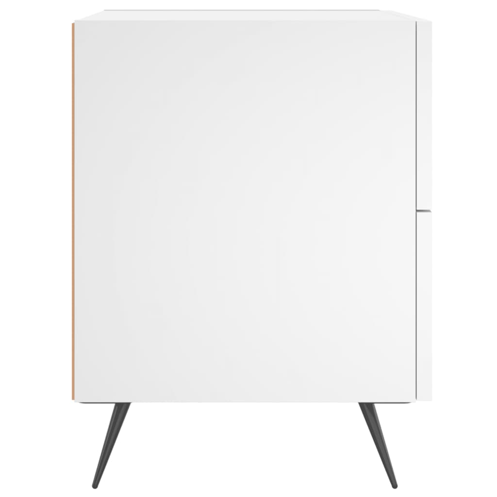 Nattbord 2 stk hvit 40x35x47,5 cm konstruert tre