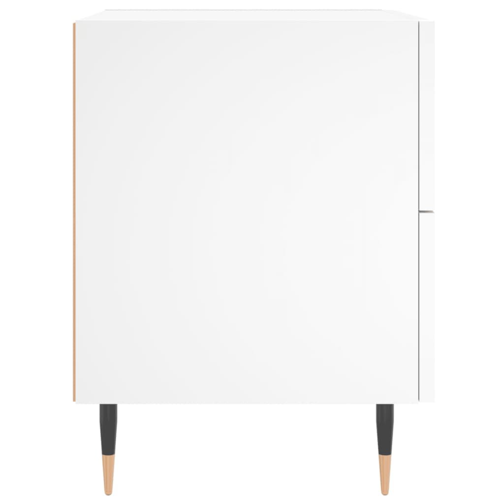 Nattbord hvit 40x35x47,5 cm konstruert tre