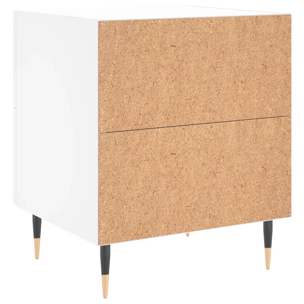 Nattbord hvit 40x35x47,5 cm konstruert tre