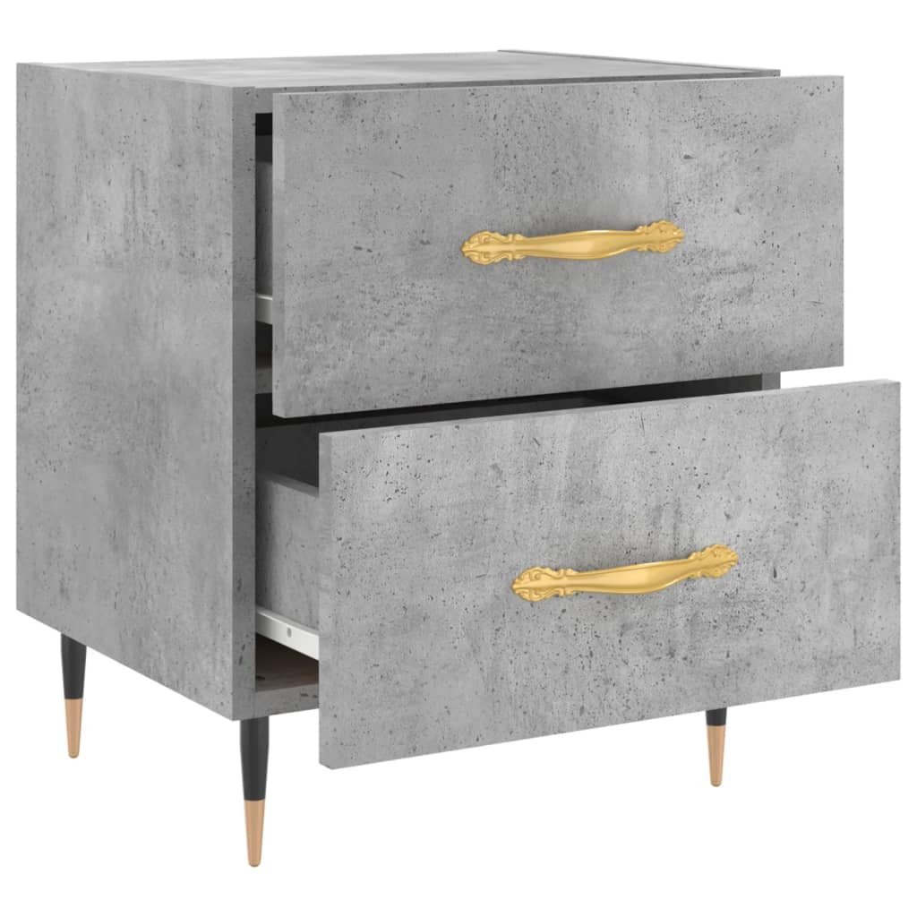 Nattbord betonggrå 40x35x47,5 cm konstruert tre
