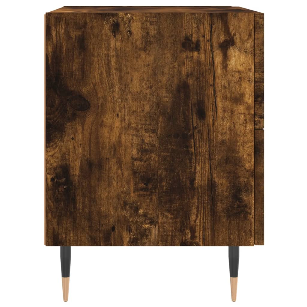 Nattbord 2 stk røkt eik 40x35x47,5 cm konstruert tre