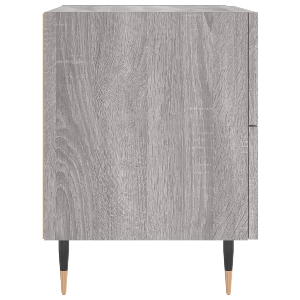 Nattbord 2 stk grå sonoma 40x35x47,5 cm konstruert tre