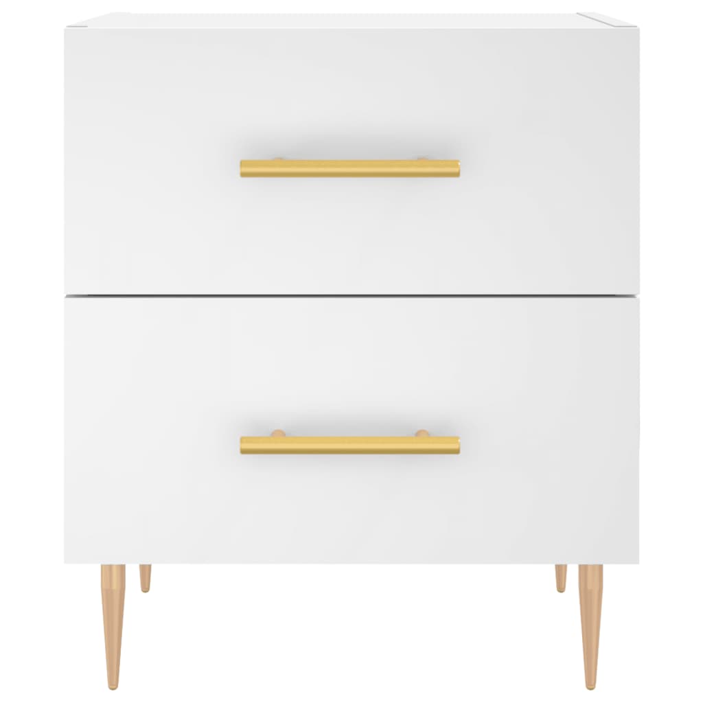 Nattbord 2 stk hvit 40x35x47,5 cm konstruert tre