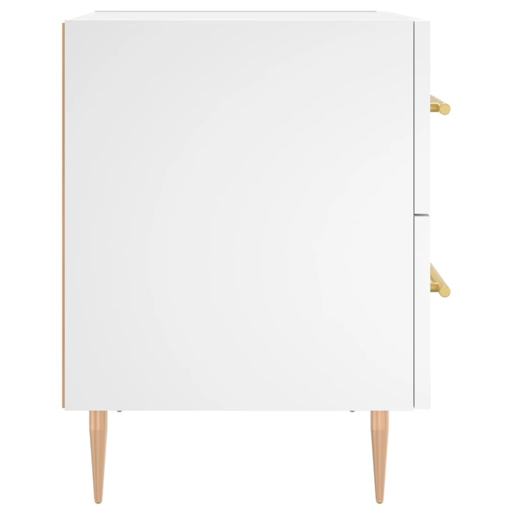 Nattbord 2 stk hvit 40x35x47,5 cm konstruert tre