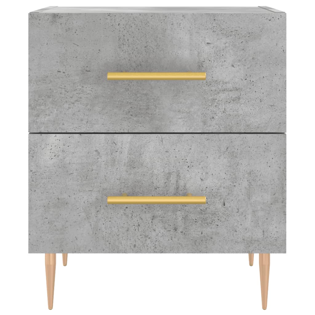 Nattbord 2 stk betonggrå 40x35x47,5 cm konstruert tre