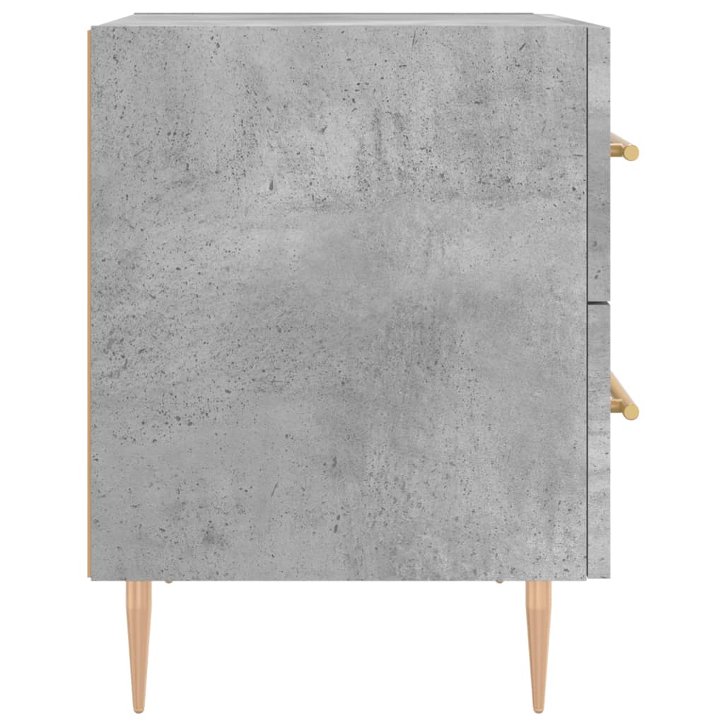 Nattbord 2 stk betonggrå 40x35x47,5 cm konstruert tre
