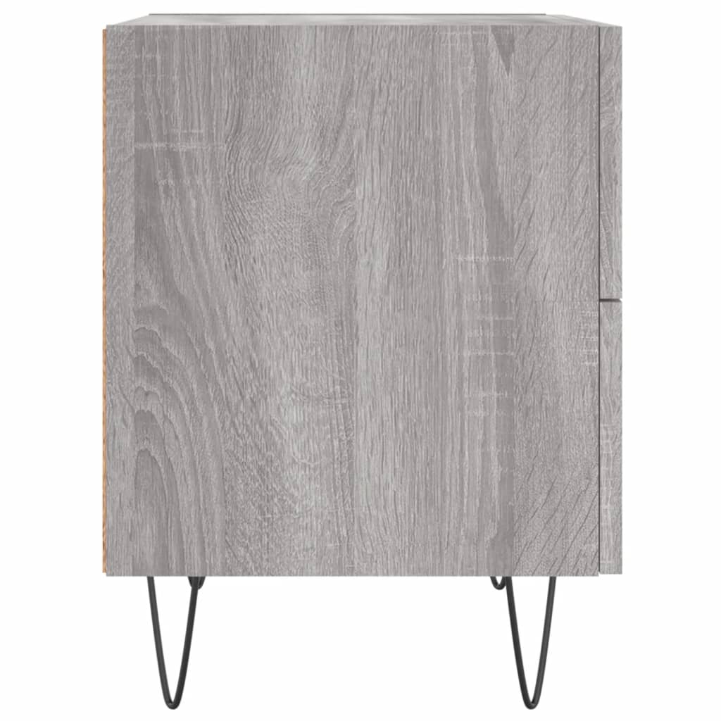 Nattbord 2 stk grå sonoma 40x35x47,5 cm konstruert tre