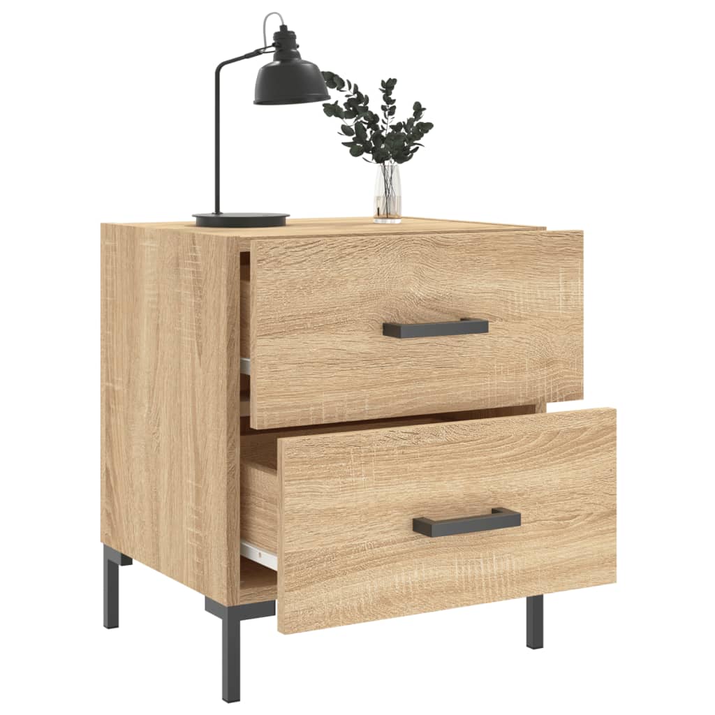 Nattbord 2 stk sonoma eik 40x35x47,5 cm konstruert tre