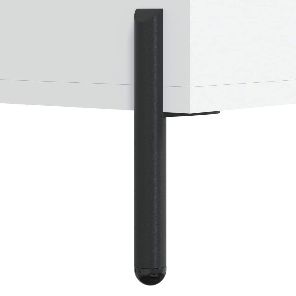 Nattbord 2 stk hvit 40x35x47,5 cm konstruert tre
