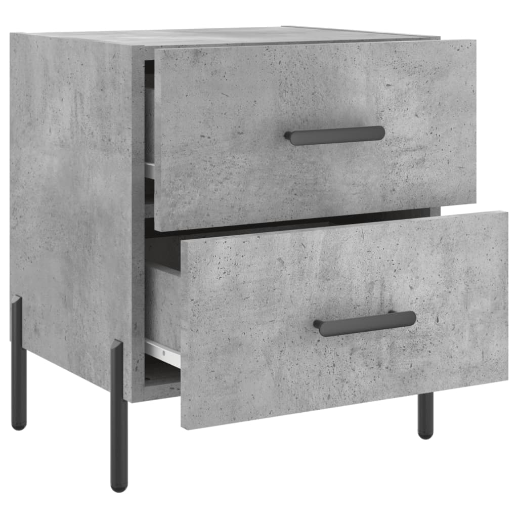 Nattbord betonggrå 40x35x47,5 cm konstruert tre