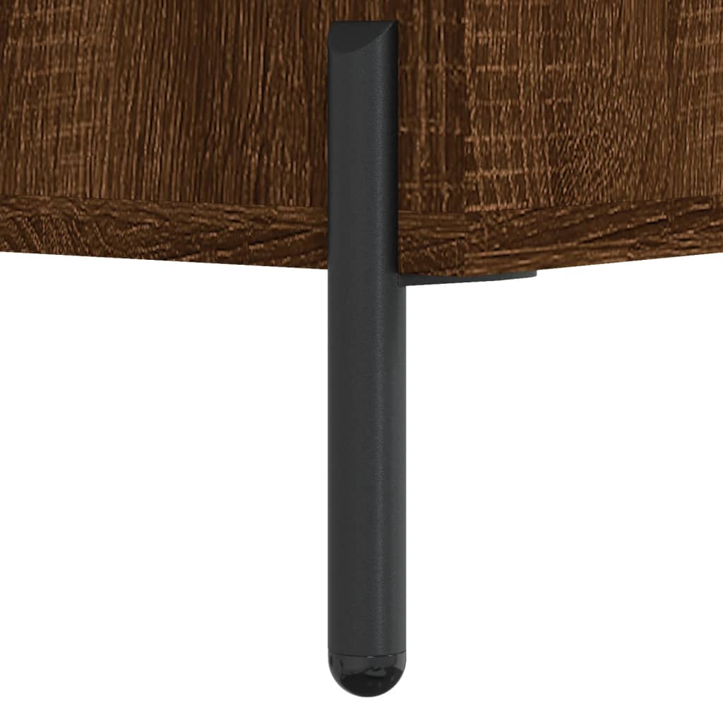 Nattbord 2 stk brun eik 40x35x47,5 cm konstruert tre