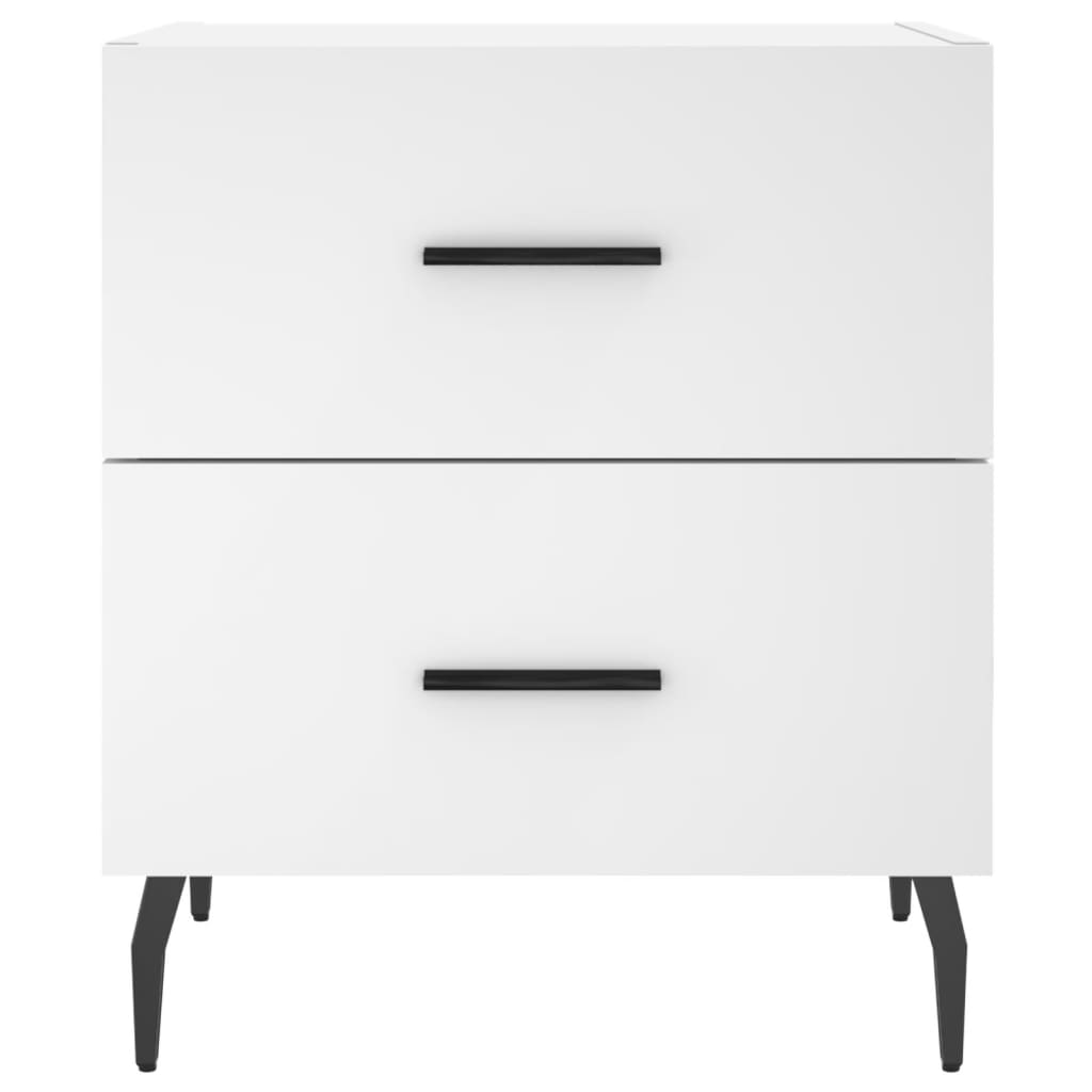 Nattbord 2 stk hvit 40x35x47,5 cm konstruert tre