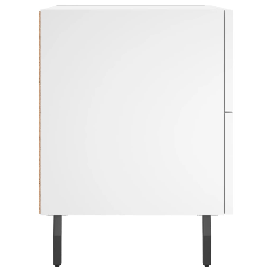 Nattbord 2 stk hvit 40x35x47,5 cm konstruert tre