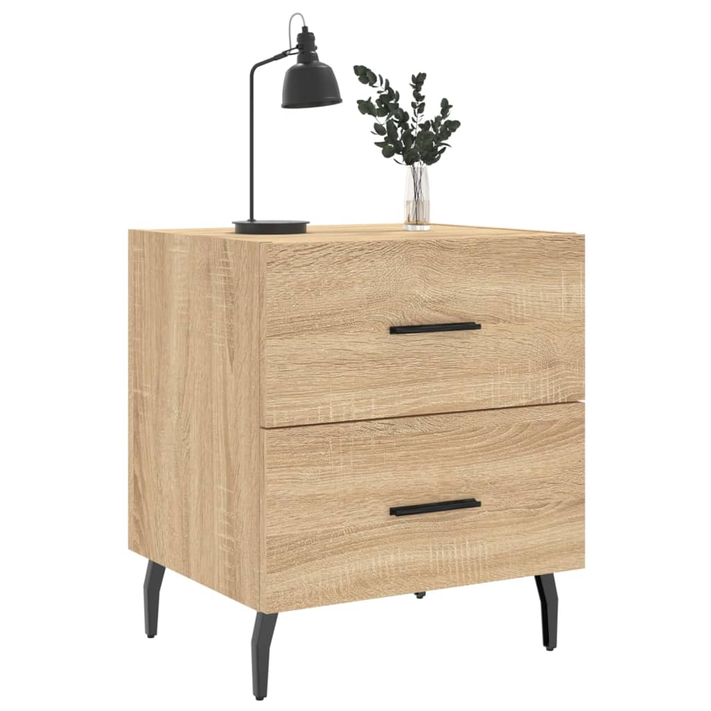 Nattbord 2 stk sonoma eik 40x35x47,5 cm konstruert tre