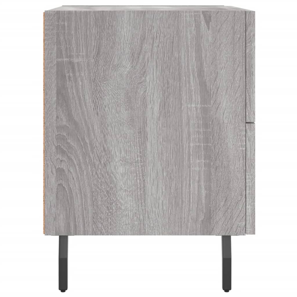 Nattbord 2 stk grå sonoma 40x35x47,5 cm konstruert tre