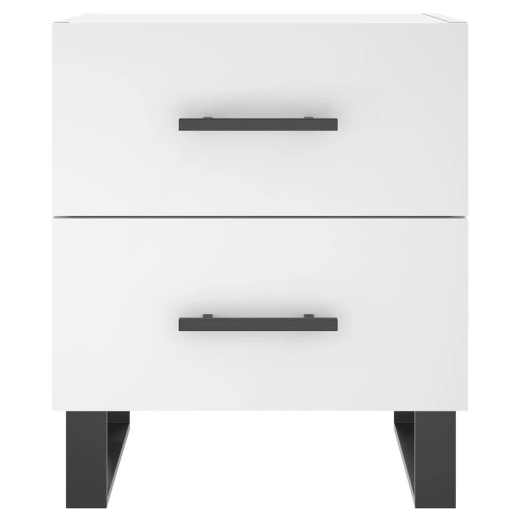Nattbord 2 stk hvit 40x35x47,5 cm konstruert tre