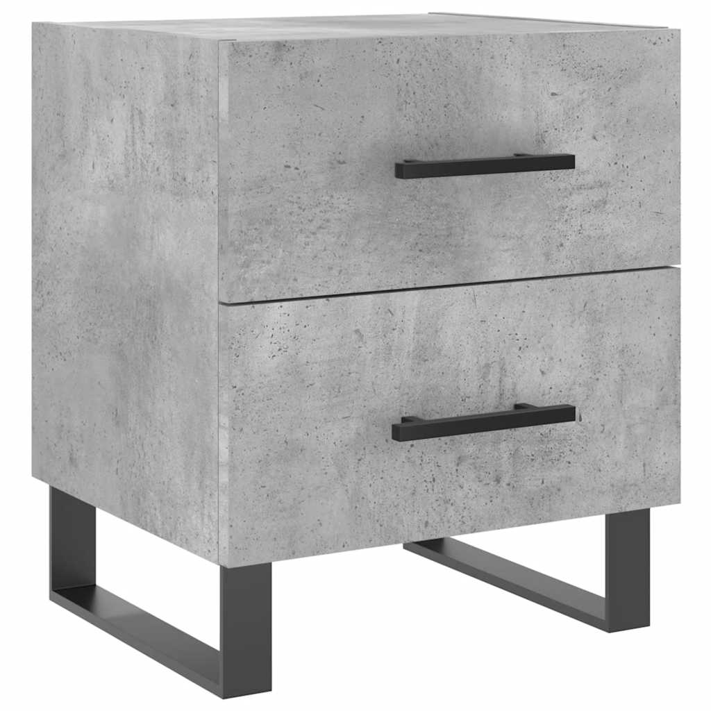 Nattbord 2 stk betonggrå 40x35x47,5 cm konstruert tre