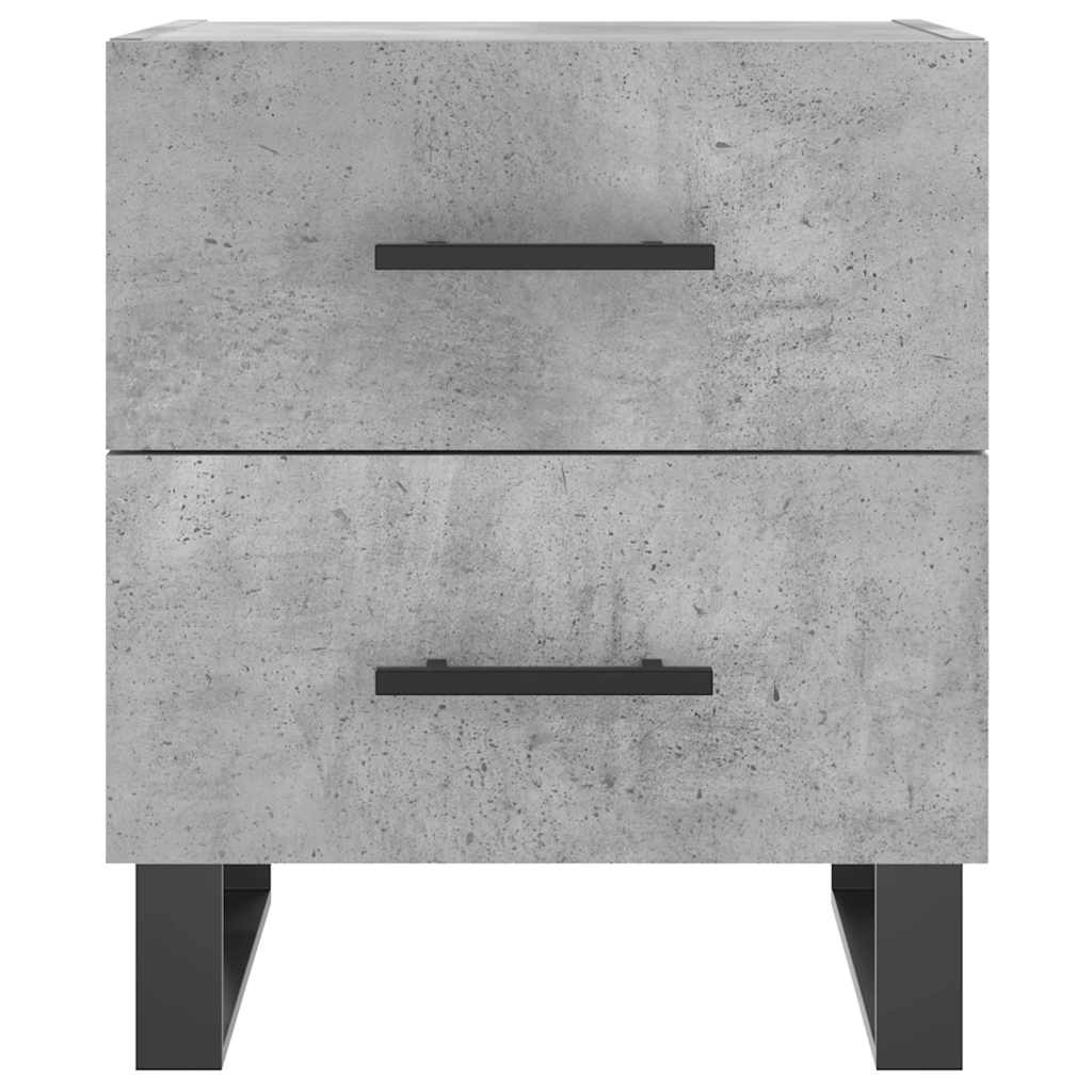 Nattbord 2 stk betonggrå 40x35x47,5 cm konstruert tre