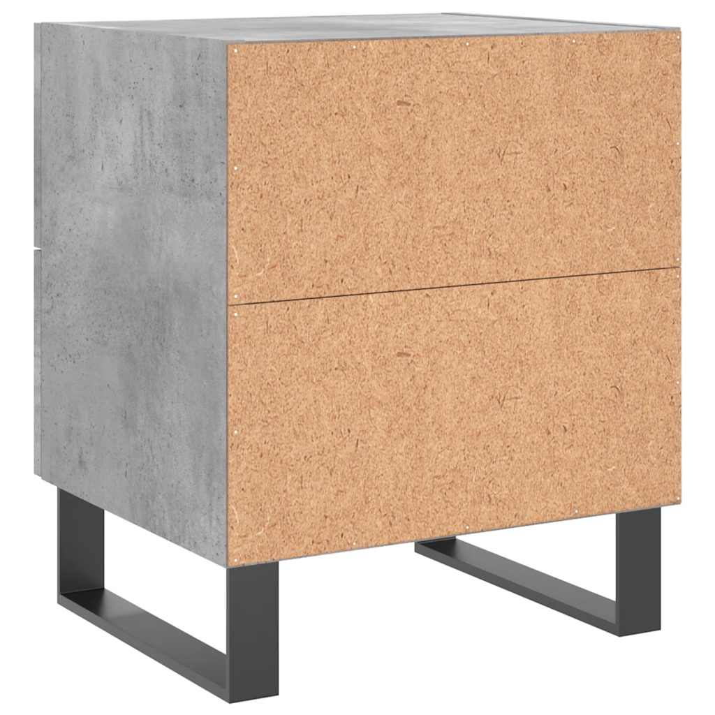 Nattbord 2 stk betonggrå 40x35x47,5 cm konstruert tre