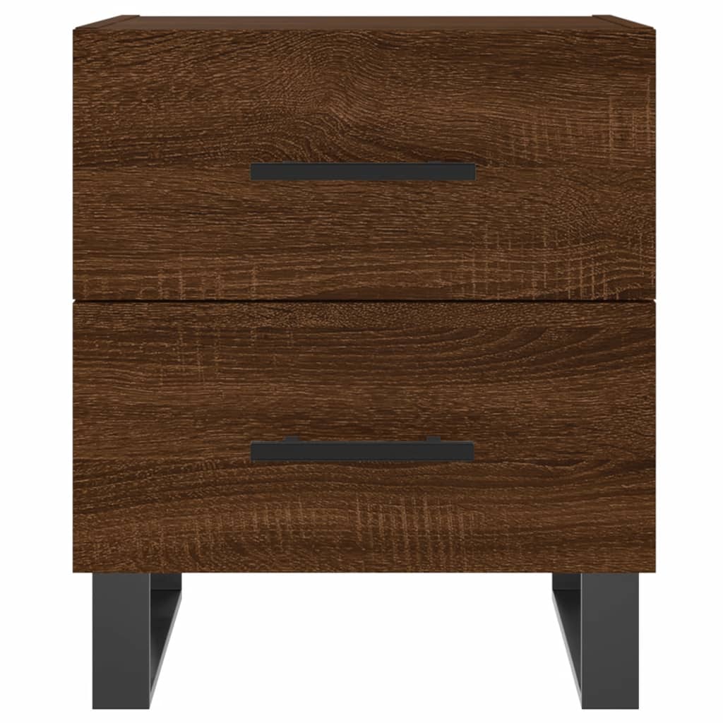 Nattbord 2 stk brun eik 40x35x47,5 cm konstruert tre