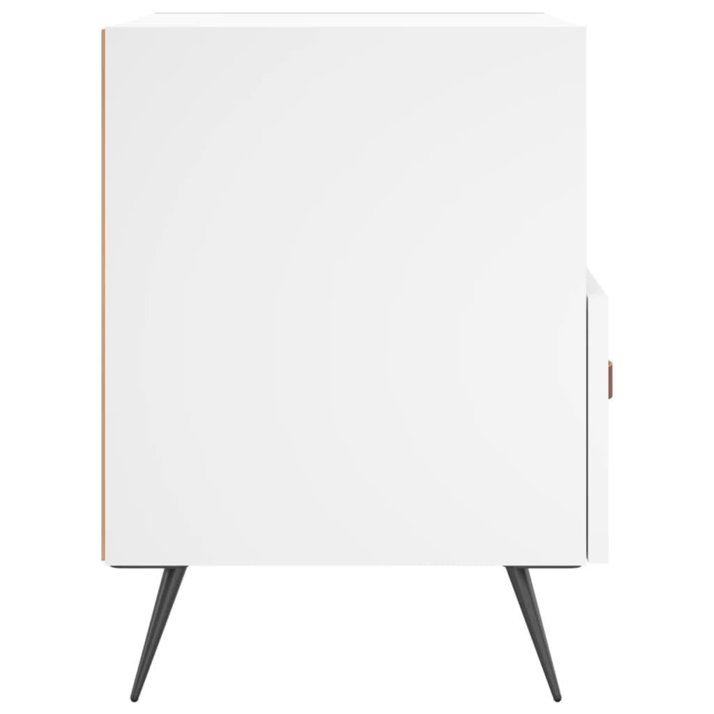 Nattbord 2 stk hvit 40x35x47,5 cm konstruert tre